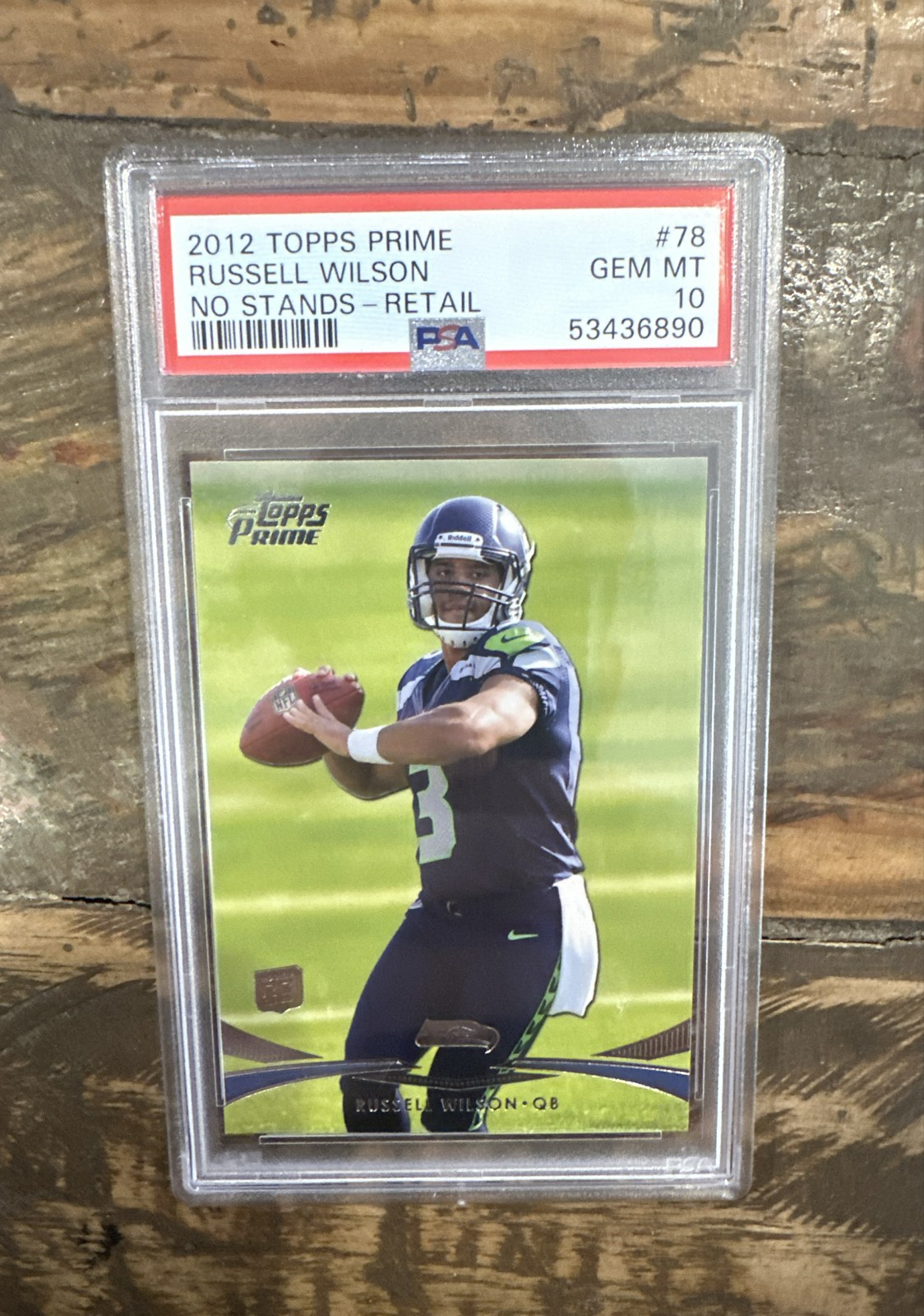 Russell Wilson Topps Prime #78 Retail