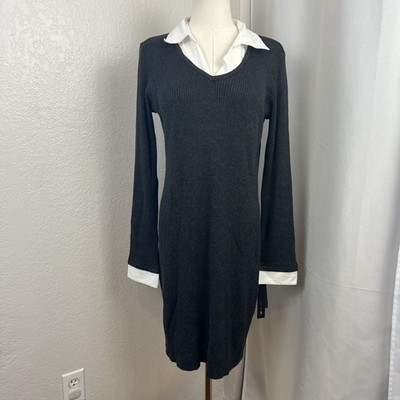 chinese dress ladies Ranch House Layered Sweater Dress Black / Large main image 1