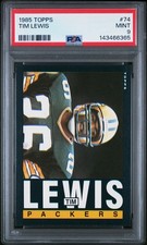 1985 Topps #74 Tim Lewis PSA 9