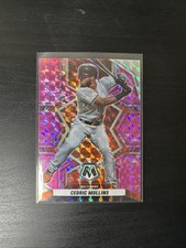 2021 Panini Mosaic Pink Prizm Cedric Mullins #190 Baltimore 