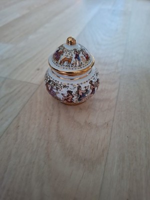 Tabletten Box Keramik Pallini Attiki Serie Venus Handarbeit Griechenland Vintage