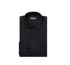 Van Heusen Herren Lux-Satin Stretch Hemd Schw...