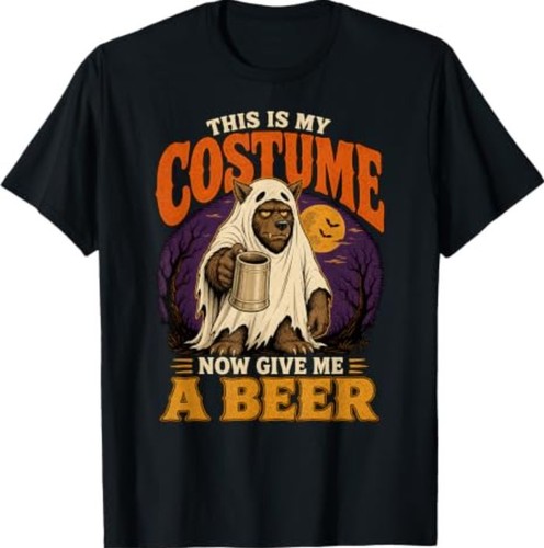 Halloween This is My Costume Give Me Funny Skeleton Dad Men T-Shirt