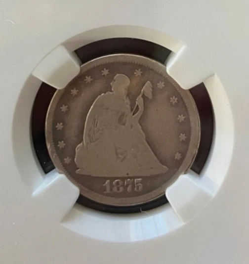 1875-CC Twenty Cent Piece NGC VG 8 - Image 2 of 4