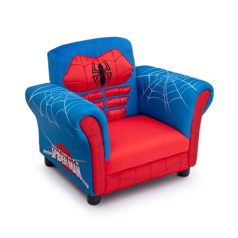 Delta Children Figural Upholstered Chair, Marvel Spider Man (Blue, Red) - Image 3 of 4
