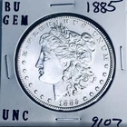 1885 BU GEM MORGAN SILVER DOLLAR UNC MS+++ U.S. MINT RARE COIN 9107