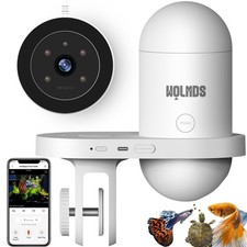 WiFi Automatic Fish Feeder for Aquarium with HD Camera, Smart Auto Fish Feede...