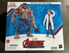 Hasbro Marvel Legends Avengers Gray Hulk & Bruce Banner Figure w Extra Hands