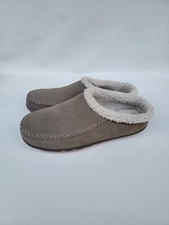 Clarks taupe Leather Clog Slippers Size 9M slides women