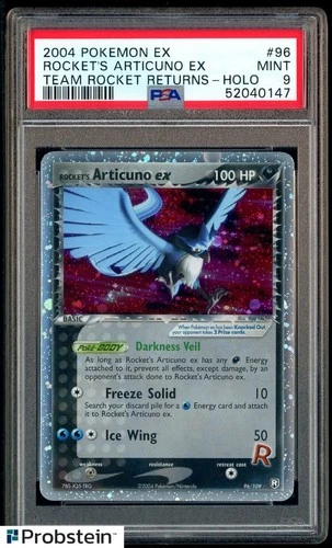 2004 Pokemon Ex Team Rocket Returns Holo #96 Rocket's Articuno Ex PSA 9 MINT