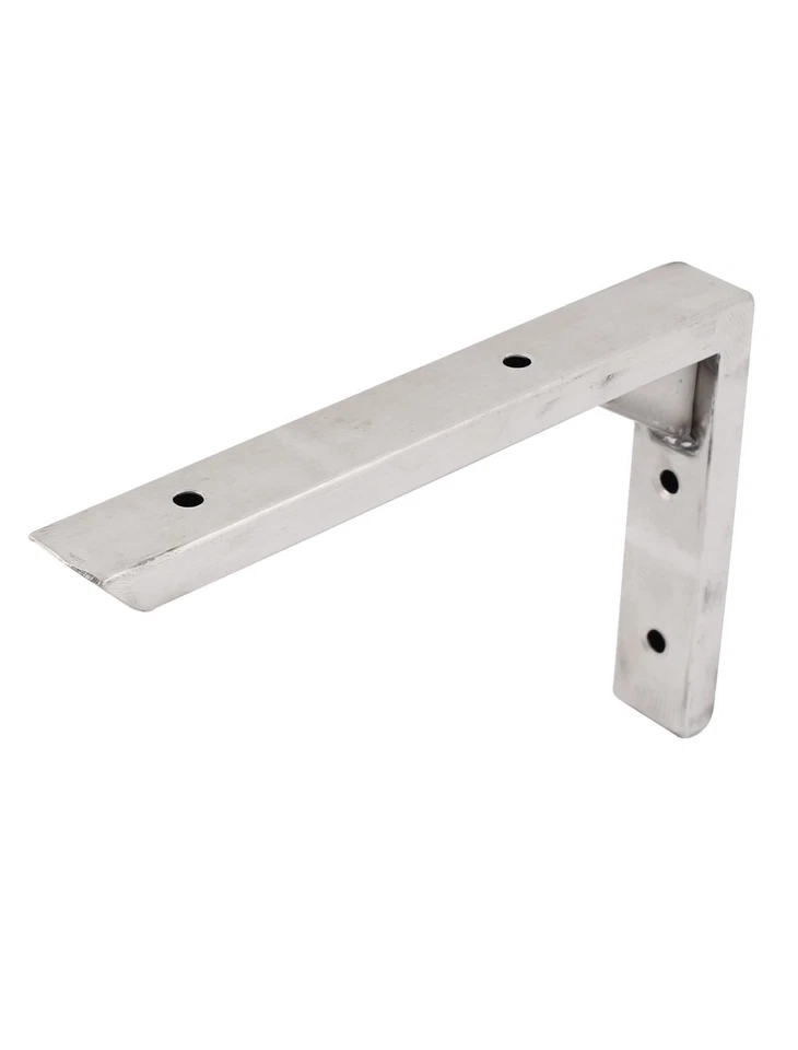 2x Acciaio Inox Angolo Mensola Staffa D' Angolo Brace Supporta 150x100mm - Immagine 2 di 2