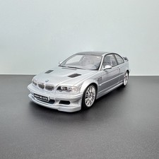 OTTO 1:18 BMW E46 M3 GTR Silver Resin Car Model OT1128