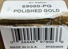 Brizo 69080-PG Garbage Disposal Air Switch,Polished Gold *NEW*