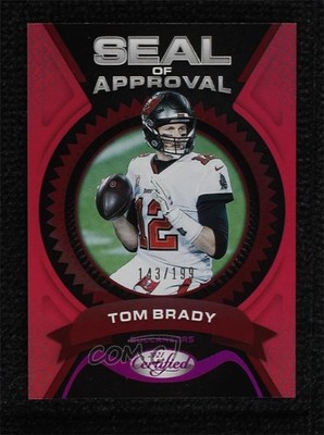 2021 Certified Seal of Approval Mirror Pink 143/199 Tom Brady #SA-11 0s27