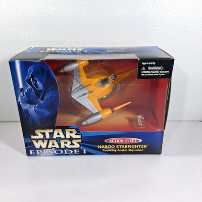 VTG Galoob 1998 Star Wars Action Fleet Ep. 1 Naboo Starfighter Anakin