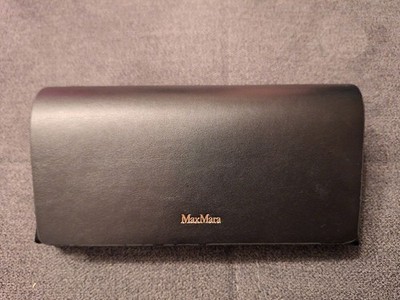 Max Mara Brillenetui Schwarz Semi Hartschale Brille Etui
