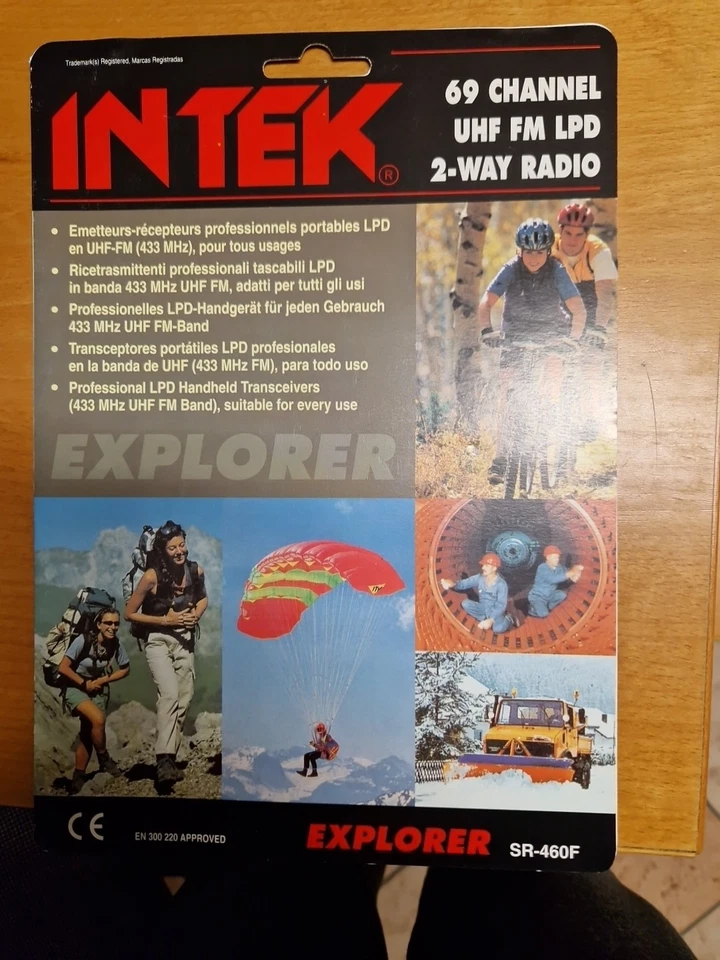 COPPIA WALKIE TALKIE ANNI '90 INTEK SPORT TEK PLUS BLU A BATTERIA FUNZIONANTI - Imagen 2 de 4