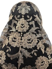 Catholic Church Mantilla Veil Holy Embroidery Lace Prayer Scarf