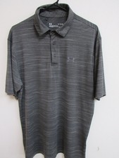 Under Armour Men's XL Gray Heather HeatGear Loose Polo Shirt