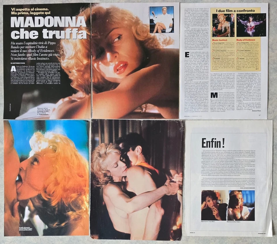 MADONNA collection Lot de presse clippings pack magazines BODY OF EVIDENCE  - Photo 3/4