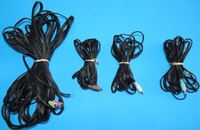 OEM Genuine Bose Lifestyle Cube Speaker Wires Complete Set RCA to Bare - BLACK
