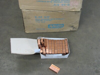 NEW BOX OF 20,000 SALCO BLUE STREAK STAPLES C-58 5/8'' 1-1/4''X5/8'' 