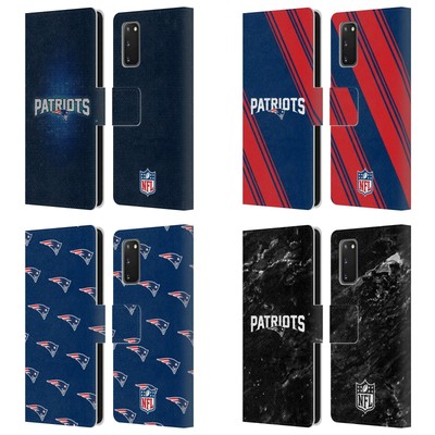 OFFICIAL NFL NEW ENGLAND PATRIOTS ARTWORK LEATHER BOOK CASE FOR SAMSUNG PHONES 1