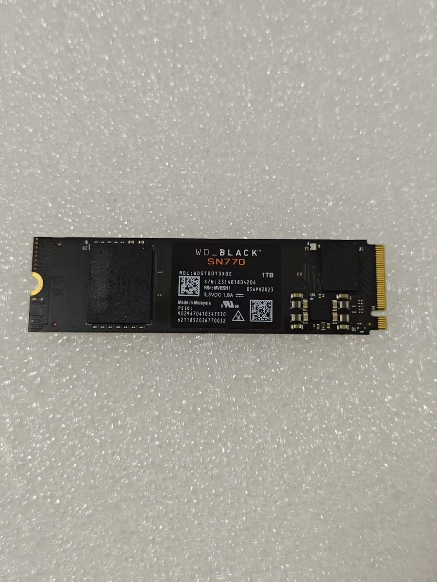 WD Black 500GB 1TB 2TB SN770 M.2 2280 NVMe Internal SSD PCIe