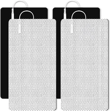 4X Tens Unit Electrode Replacement Pads Large Size 4" X 8" Self-Adhesive Patch