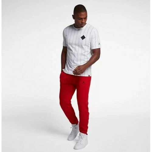 Air Jordan Lifestyle Wings Basketball Jogger Sz XL Gym Red Black Gym Red Black
