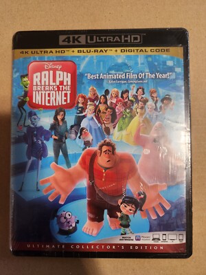 Ralph Breaks The Internet (4K Ultra HD + Blu-Ray + Digital) NEW Factory Sealed