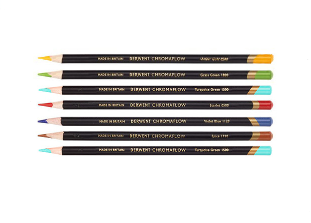 Derwent Chromaflow Color Pencils- Single pencil - Choose the color