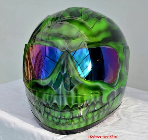 Custom Airbrushed Painted  Motorcycle Helmet