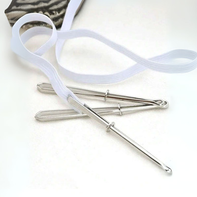 3PCS Elastic Belt Threader Clamp Threader Rope Threader Drawstring Threader Tool