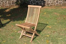 2er Satz TEAK Klappstühle - Gartenmöbel – Gartensessel