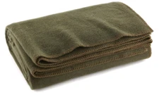 US Military Wool Blanket (80% Wool) Thick Washable 66" x 90" Heavy Wool Blanket