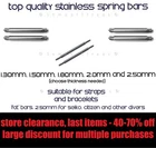2x STAINLESS STEEL SPRING BARS HI-QUALITY 10mm-26mm SIZE Ø1.3mm - Ø2.5mm THICK
