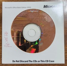 Microsoft Office Basic Edition 2003 CD With Product Key