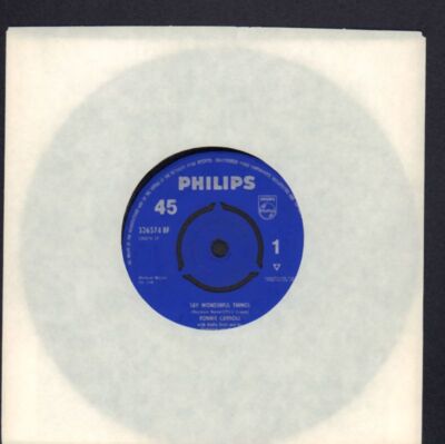 Ronnie Carroll(7'' Vinyl)Say Wonderful Things-Phillips-326574 BF-UK-1963-VG+/VG