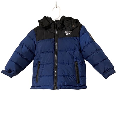 Reebok Winter Kapuzenjacke Kleinkind Junge 2T blau schwarz Taschen kuschelig bequem - Bild 1 von 23