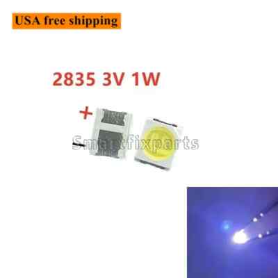 100pcs 2835 LED SMD 3v High power Light Chip high voltage  LED Backlight 