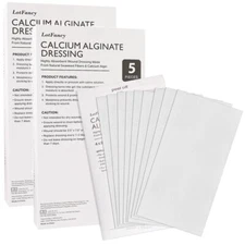 10PCS Calcium Alginate Wound Dressing 4"X8" Sterile Pad Non-Stick Dressings