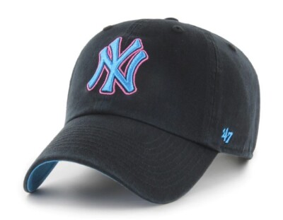 New York Yankees Ocean Drive '47 Clean Up Adjustable Hat - Black
