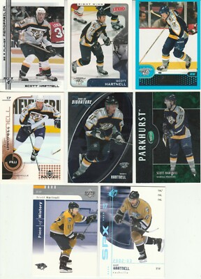   Huge 40 + SCOTT HARTNELL different cards lot RC 2000 - 2018 Predators Flyers