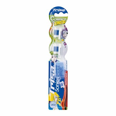 Sonicpower Trisa 6 Stück Ersatzzahnbürsten für Trisa Compact JUNIOR  Soft 