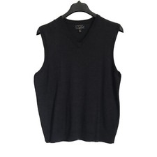 Men's Casual Club Room Italian Spun Yarn Wool Blend Sweater Vest Size L