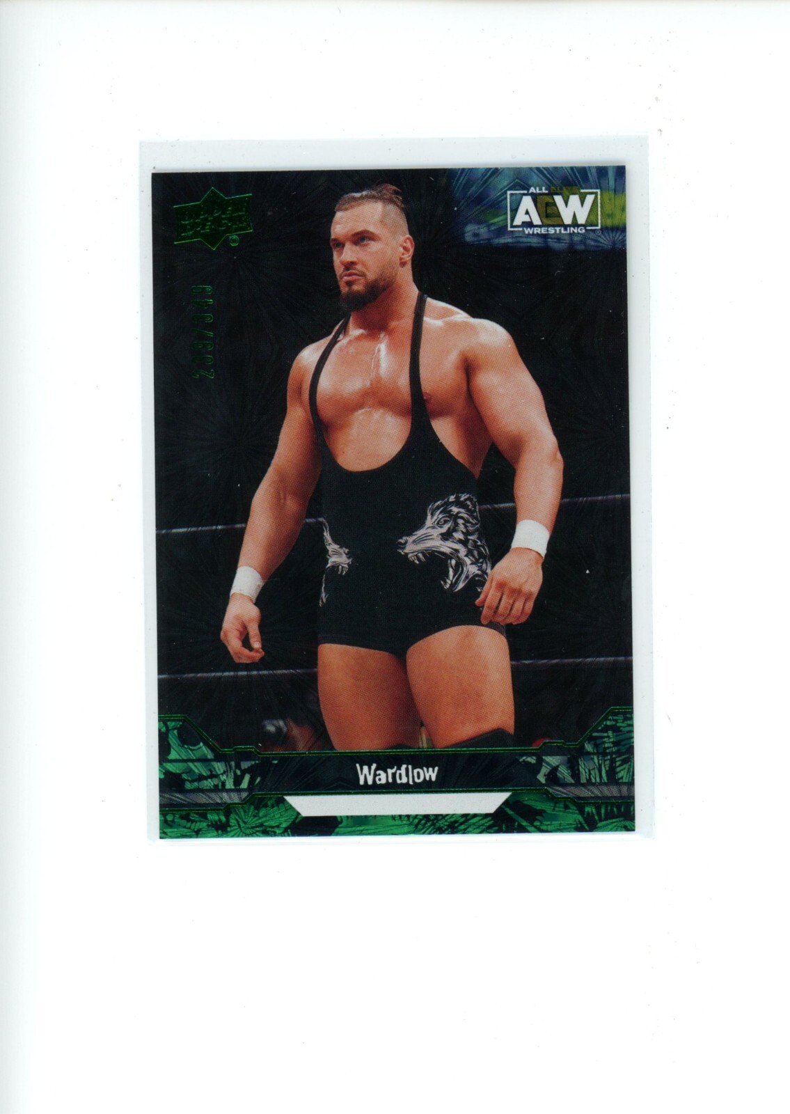 2023 Upper Deck AEW Wardlow #65 Green Pyro 239/349