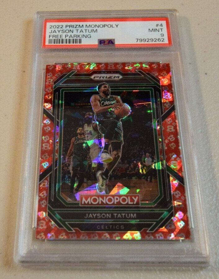 2022-23 Panini Prizm Monopoly - Free Parking Prizm #4 Jayson Tatum PSA 9
