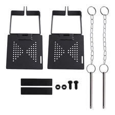 2x Square RV Bumper Plug End Cap Kit for RV Camper Trailer Powder Coated