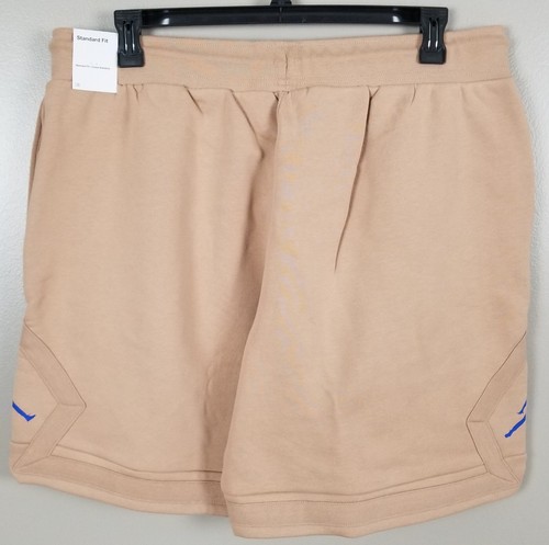 JORDAN DIAMOND FLEECE SHORTS HEMP TAN ROYAL BLUE RARE NEW DA9824-245 (SIZE 2XL) - Picture 8 of 14